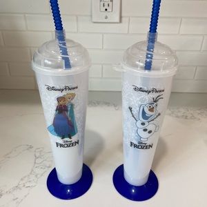 Disney Parks Frozen straw cups